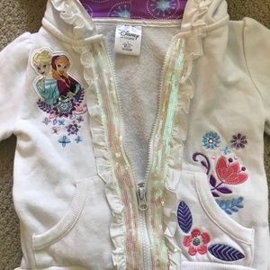 Disney FROZEN White Fleecy Sweatshirt